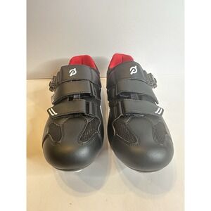 Size 41 Peloton Adjustable Cycling Bike Shoes Black White Red Men's 8 Women's 10